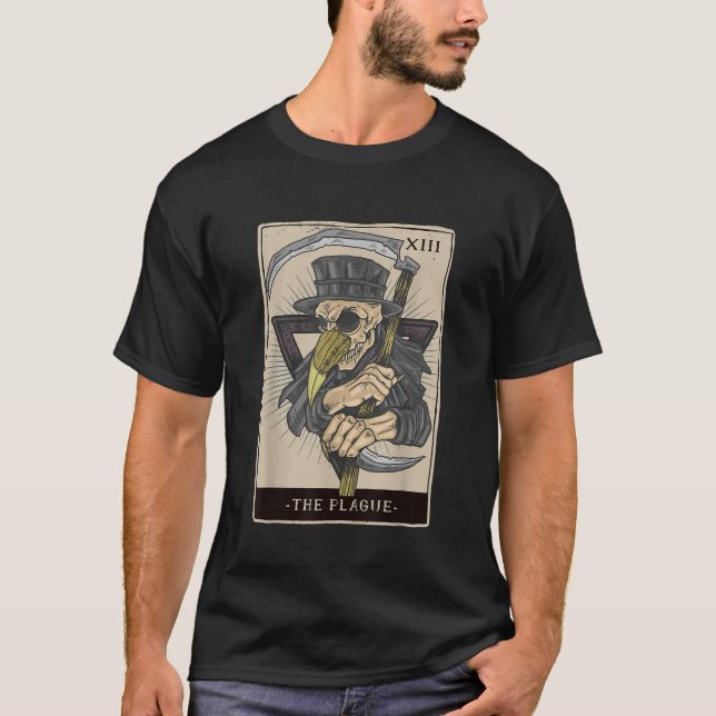 Svartdödsbafom för oktligt plague-kort, Doktor T Shirt (Framsida)