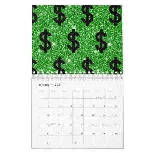 Svartdollarsskylt - Wall street Kalender