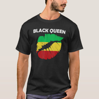 Svartdrottning Mest mäktiga afrikanska Amerikansk  T Shirt