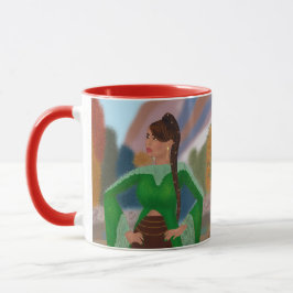 Svartdrottning på hösten | Anpassat namn | Mugg