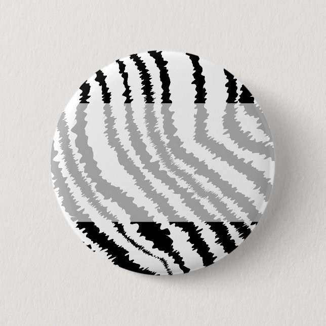 Svarte Zebra tryck Mönster. Knapp (Framsida)