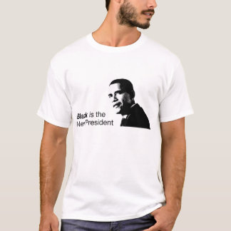 Svarten är den nya presidentObama T-tröja Tee Shirt