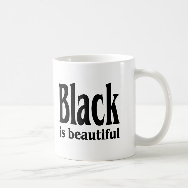 Svarten är härlig kaffemugg (Höger)