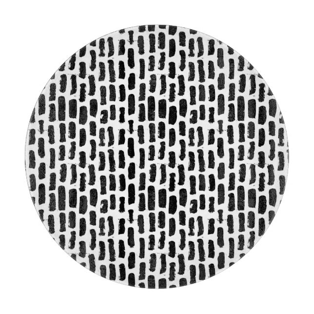 Svarten borstar slår mönster (Framsidan)