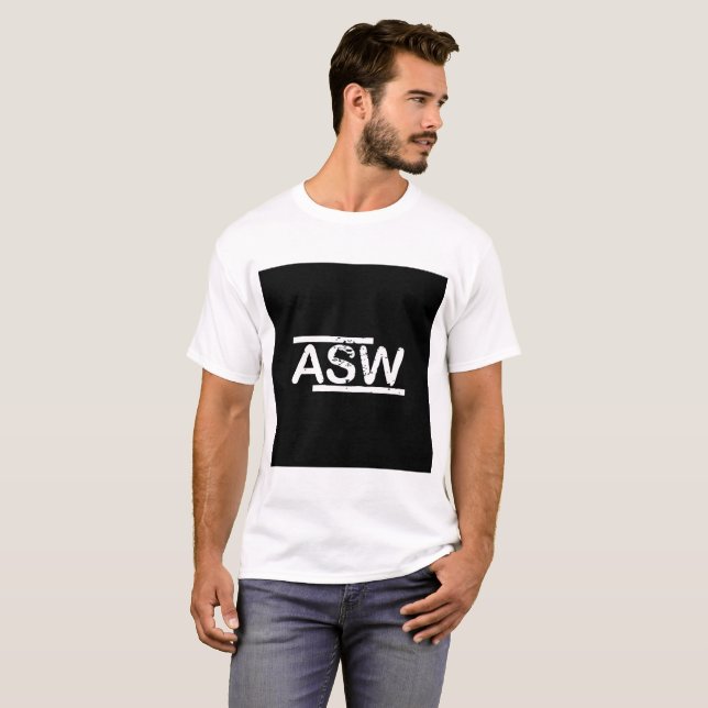 Svarten boxas logotypT-tröja Tee (Hel framsida)