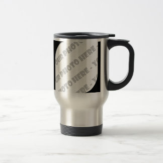 Svarten buktar fototravel mug - skapa ditt eget resemugg