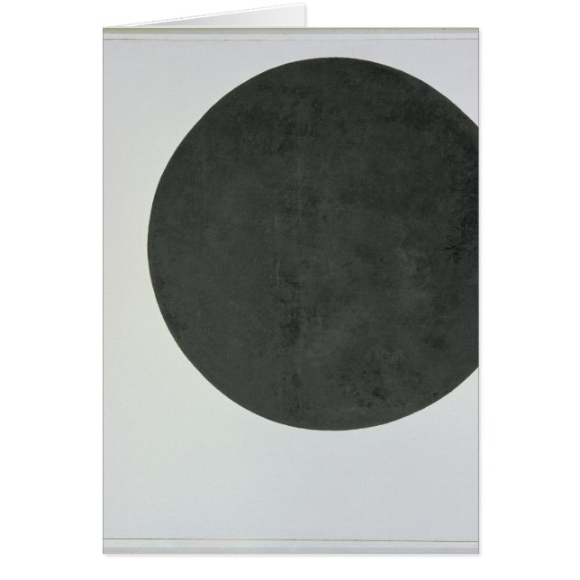 Svarten cirklar, c.1923 hälsningskort (Framsidan)