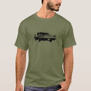 Svarten fodrar konst avbildar av den Pontiac Tee Shirt