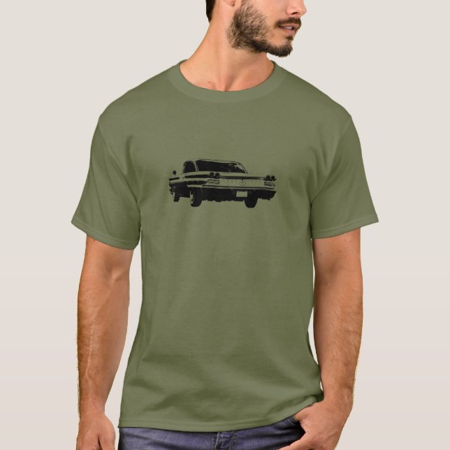 Svarten fodrar konst avbildar av den Pontiac Tee Shirt (Framsida)