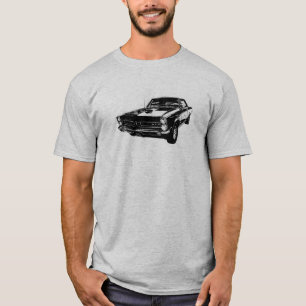 Svarten fodrar konst 't-skjortan för 65 GTO T Shirt