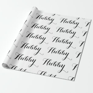 Svarten för Hubbymakebröllop skrivar nygift person Presentpapper