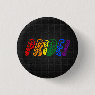 Svarten för LGBT-regnbågepride knäppas Knapp