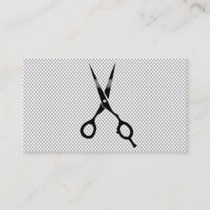 Svarten för snöre för hårstylist Scissor den Visitkort