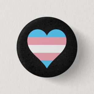 Svarten för Transgenderpridehjärta knäppas Knapp