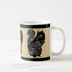 Svarten gömma sig oaken och svartmuggen kaffemugg