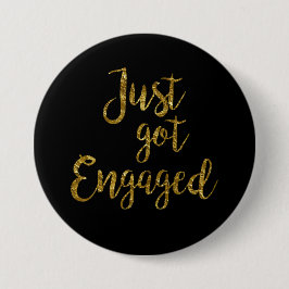 Svarten & guld skrivar fick precis förlovade knapp