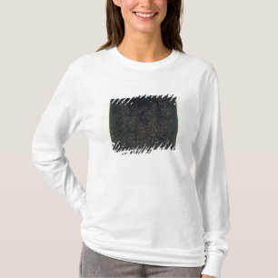 Svarten kvadrerar t-shirt