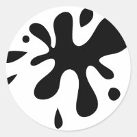 Svarten målar Splat