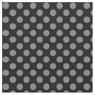 Svarten med grå färgPolka pricker tyg
