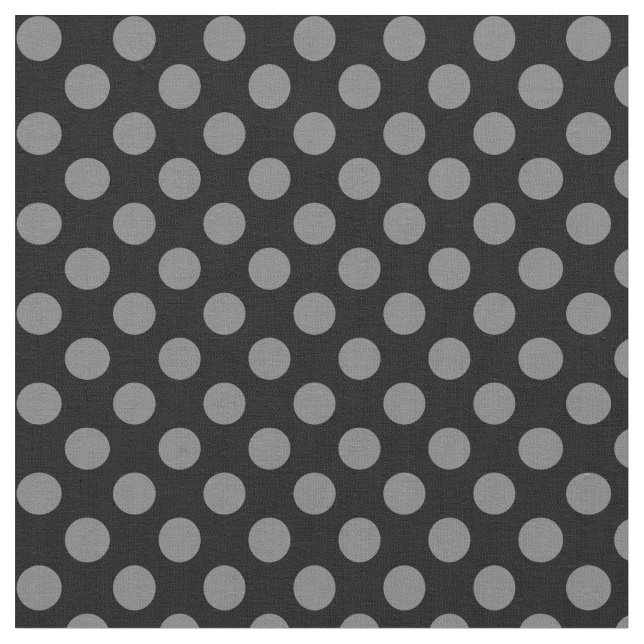Svarten med grå färgPolka pricker tyg (Närbild)