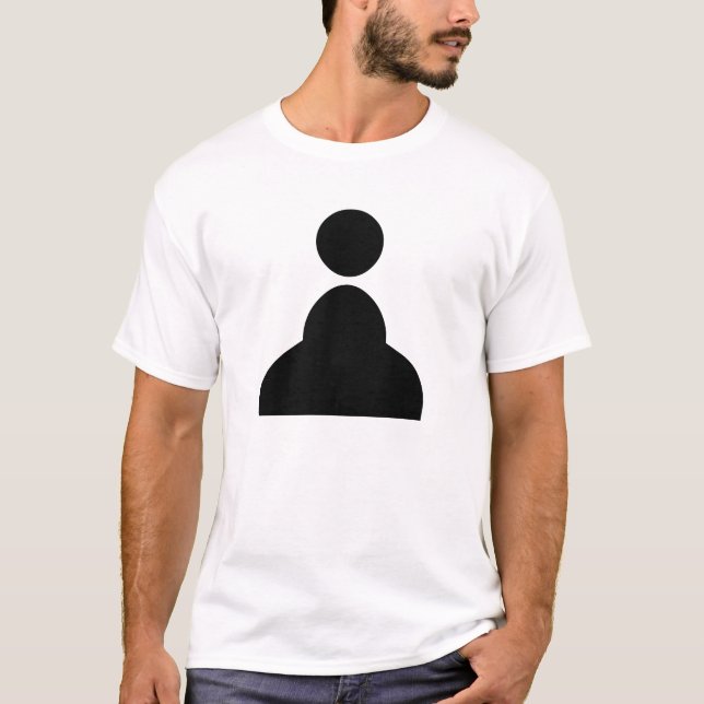 Svarten pantsätter t-shirt (Framsida)