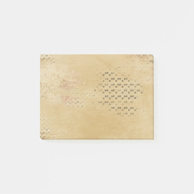 Svarten pricker sönderriven Kraft papper Post-it Block (Framsida)