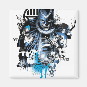 Svarten räcker - blåttCollage Magnet