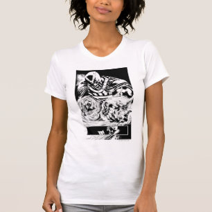 Svarten räcker med skallepanel 2 tee shirt