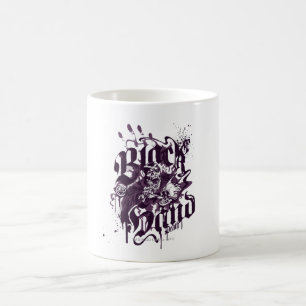 Svarten räcker - purpurfärgad Collage Kaffemugg