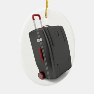 Svarten reser hänger lös julgransprydnad keramik