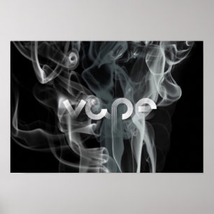 Svarten röker Vape den högvärdiga affischen Poster