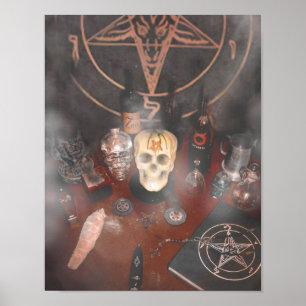 Svarten samlas altaret poster