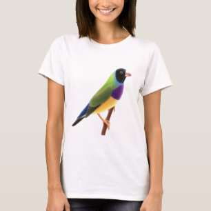 Svarten vände mot den Gouldian finchen T Shirt