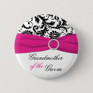 Svarten vit, den Fuchsia farmodern av brudgummen Knapp