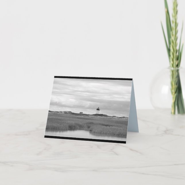 Svarten & vit Provincetown, MORSOR förbigår Kort (Framsida)