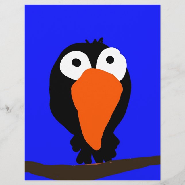 Svartfågel från teckning (Framsida)