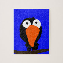 Svartfågel från teckning