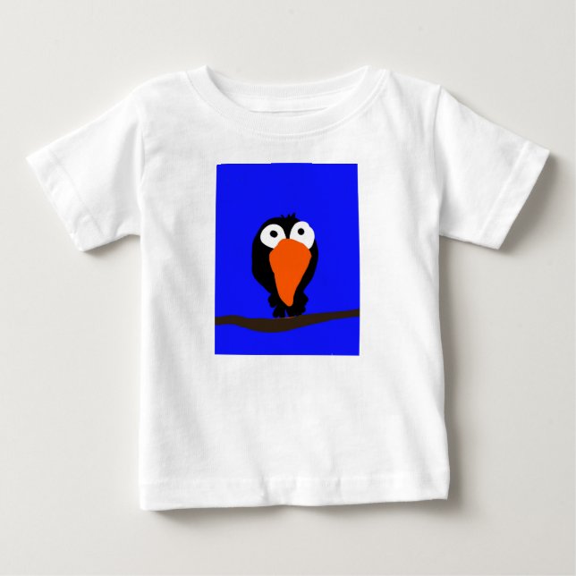 Svartfågel från teckning tee shirt (Framsida)