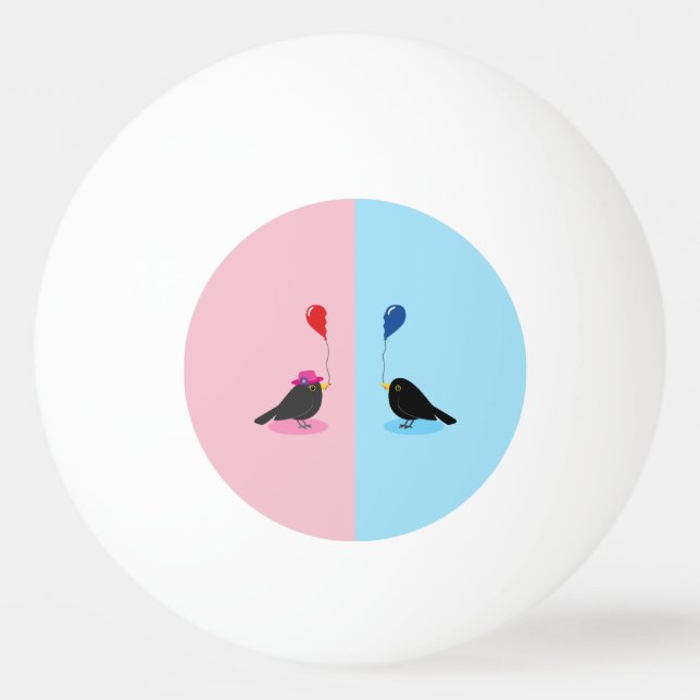 Svartfågel hittar din andra halva pingisboll (Framsidan)