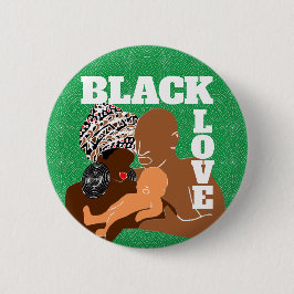 Svartfamiljen grönt Black Kärlek Brown Kärlek Knapp
