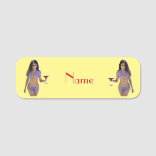 Svartfärgad Bikini Beauty Thunder_Cove Namnbricka