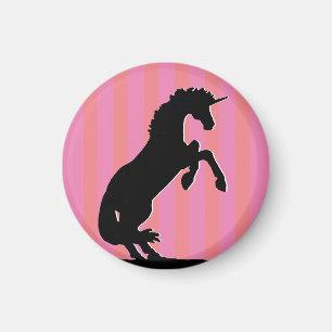 Svartfärgad hörselmajs (rosa striped) magnet