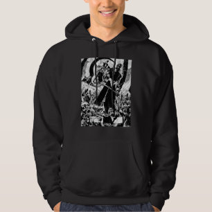 Svartfärgad skärm - svart och vitt hoodie