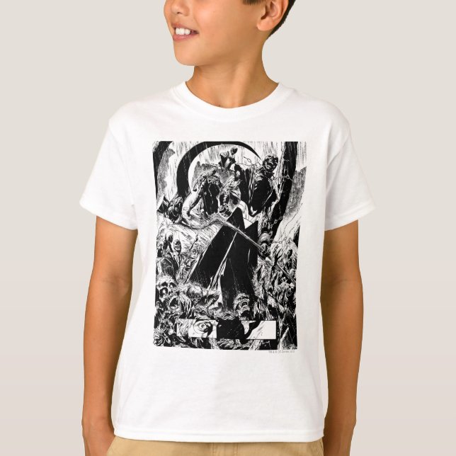 Svartfärgad skärm - svart och vitt t shirt (Framsida)