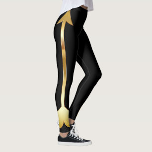 Svartfärgade balar i guld leggings
