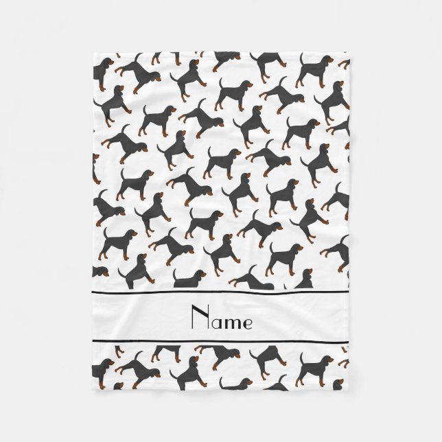 Svartfärgade kondomer av Personlig namn Fleecefilt (Framsidan)