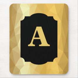 svartfärgat monogram för metalllyxprodukter från g musmatta