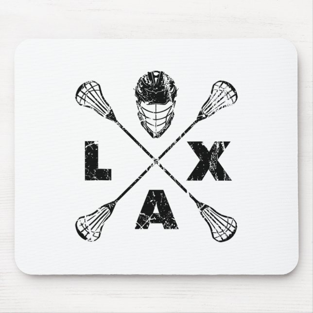 Svartfärgen Lacrosse Lax Kor Musmatta (Framsidan)