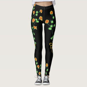 Svartfärgning för anpassningsbar Designer Leggings