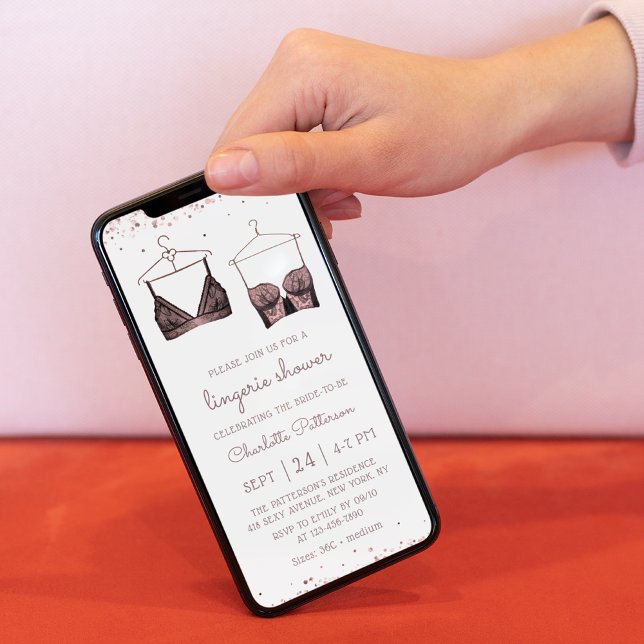 Svartfärgsfärg, Lingerie-Möhippa, Snöre Inbjudningar (Skapare uppladdad)